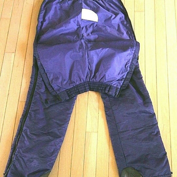 Women's Ski Pants Winter Snow Size 12 Lined Insulated Stretch Mobius Purple Zip - Picture 12 of 16